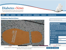 Tablet Screenshot of diabetes-news.de